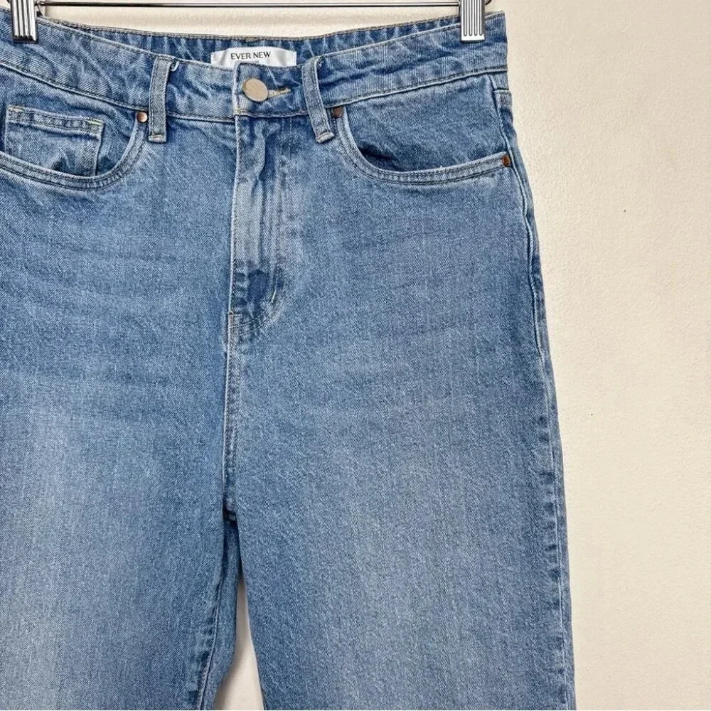 Ever  New Womens 6 Denim Effy Barrell Relaxed Leg Jeans Medium Wash - Picture 5 of 14